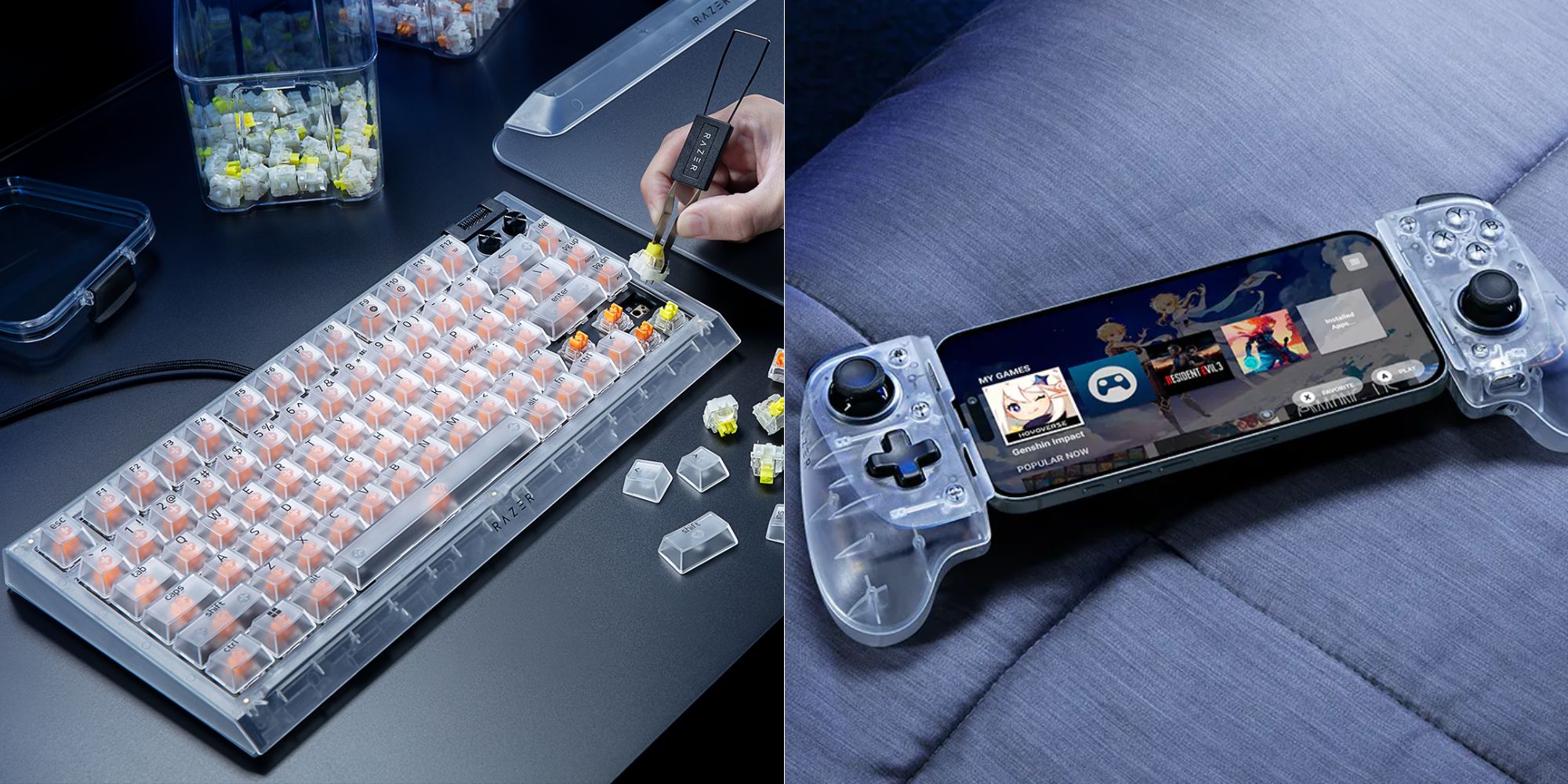 Razer just unleashed a new range of white see-through peripherals