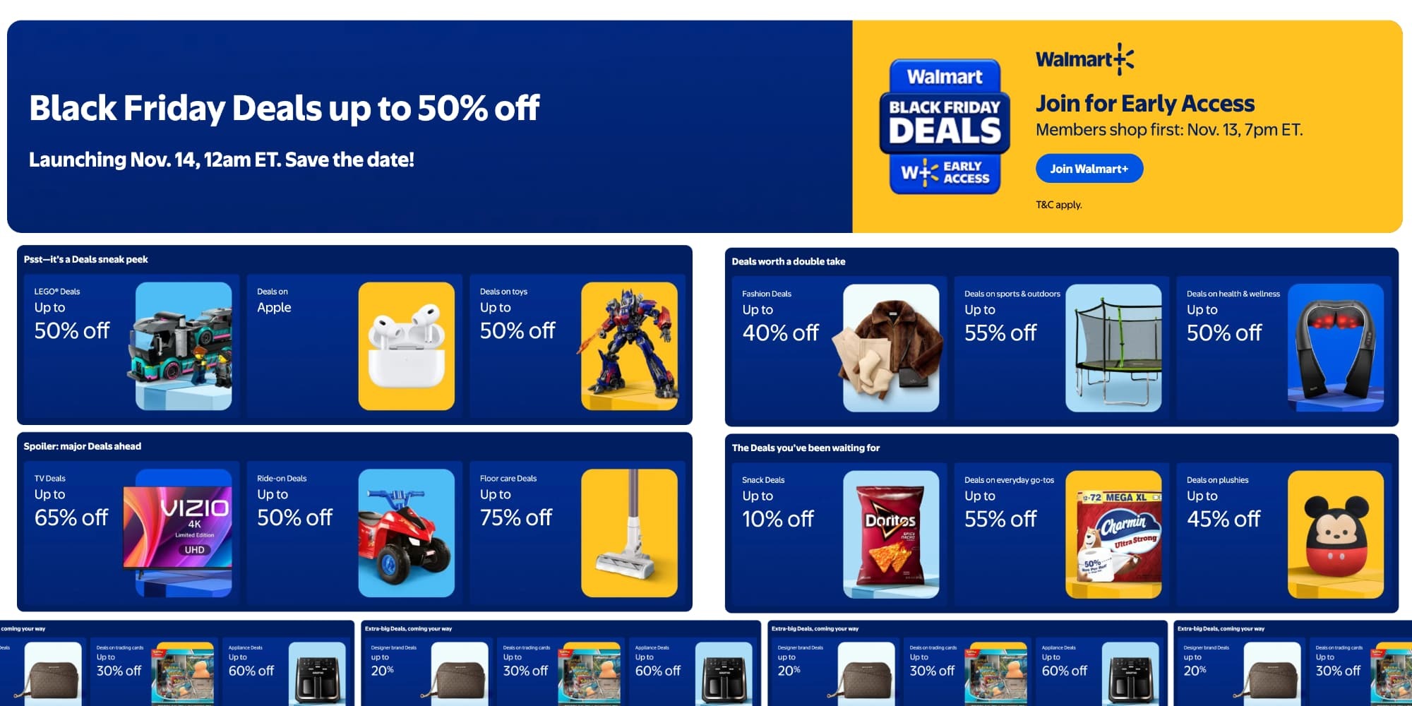 FaB BLACK FRIDAY Pack ５個 STARTS TONIGHT: Sneak peek at Walmart's 2025 Black Friday deals