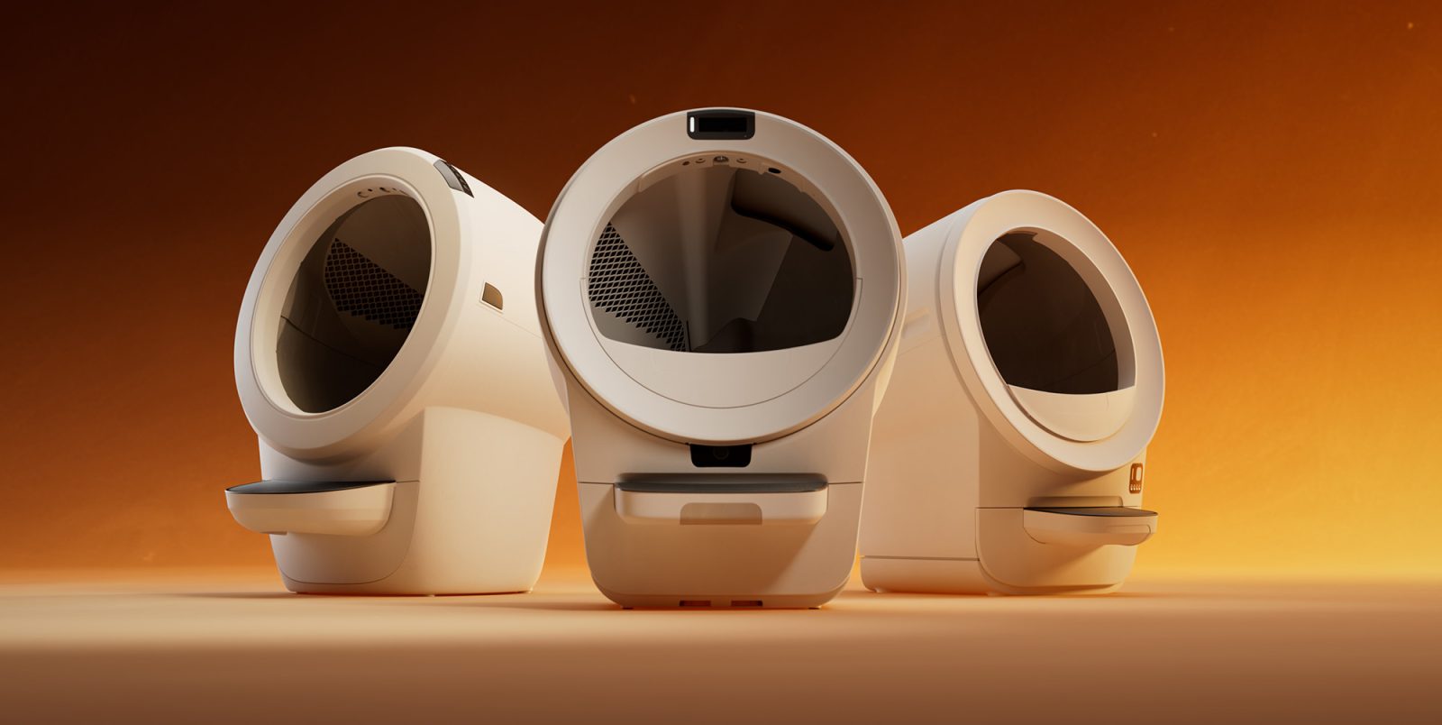 A group of white machines