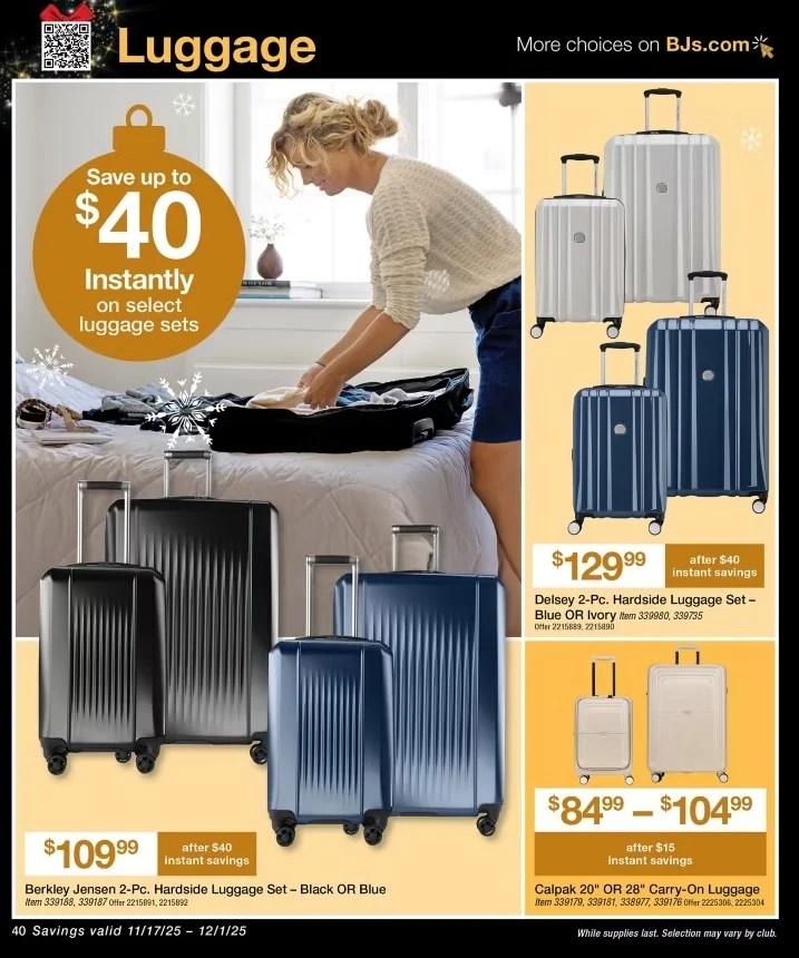 A woman packing luggage on a bed