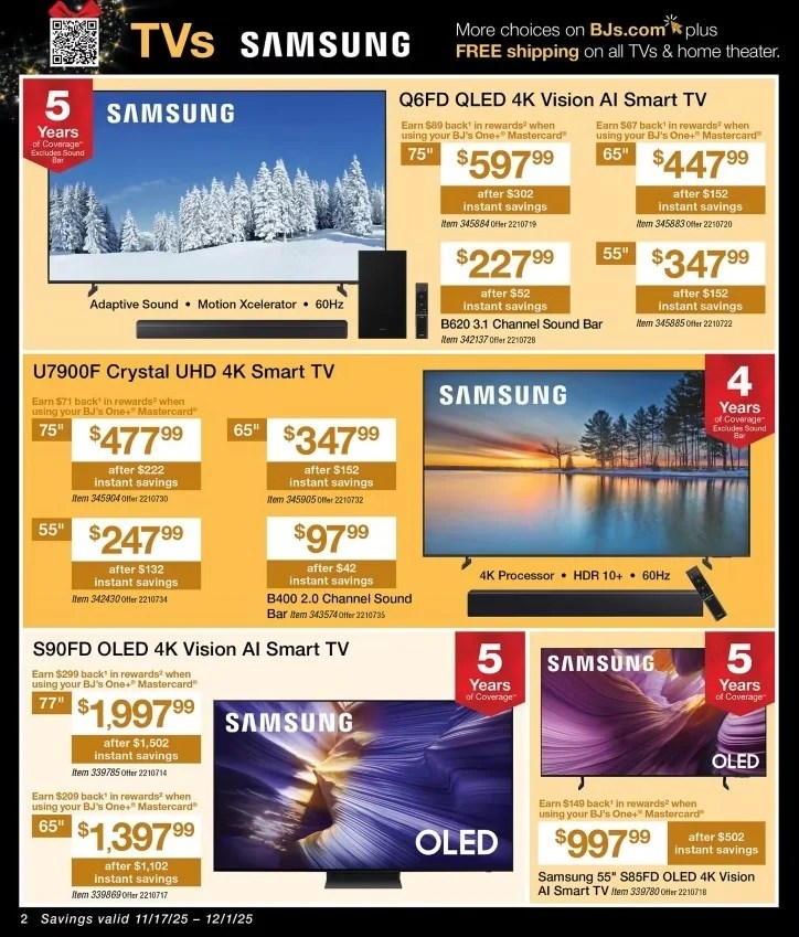 A advertisement for a tv