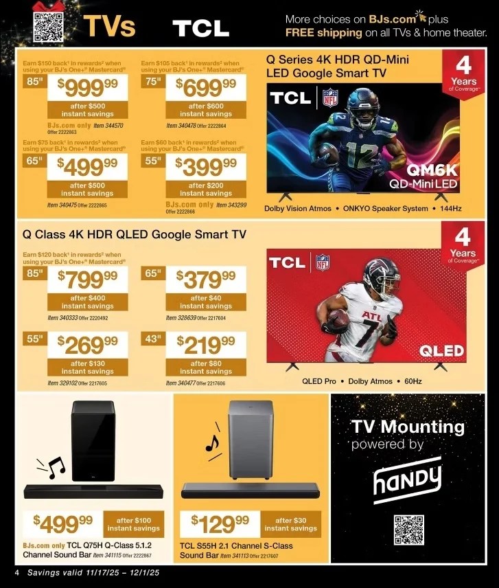 A advertisement for a tv