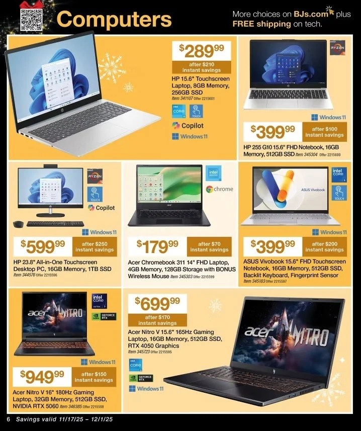 A advertisement for a laptop
