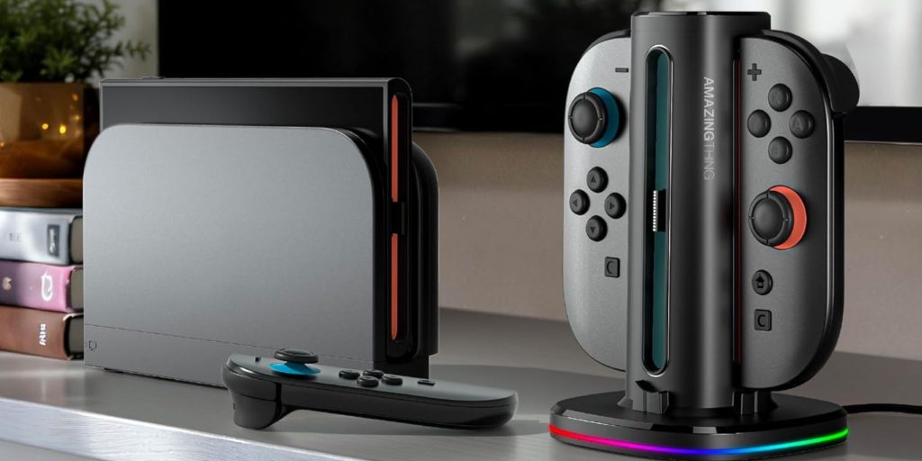 A video game console and controller