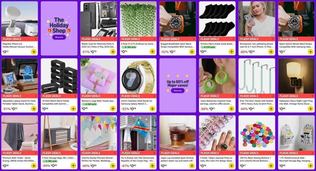 A screenshot of a flash deal