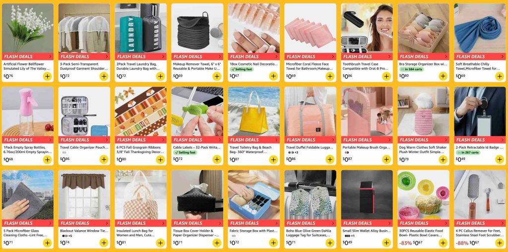 A collage of images of bags and a woman