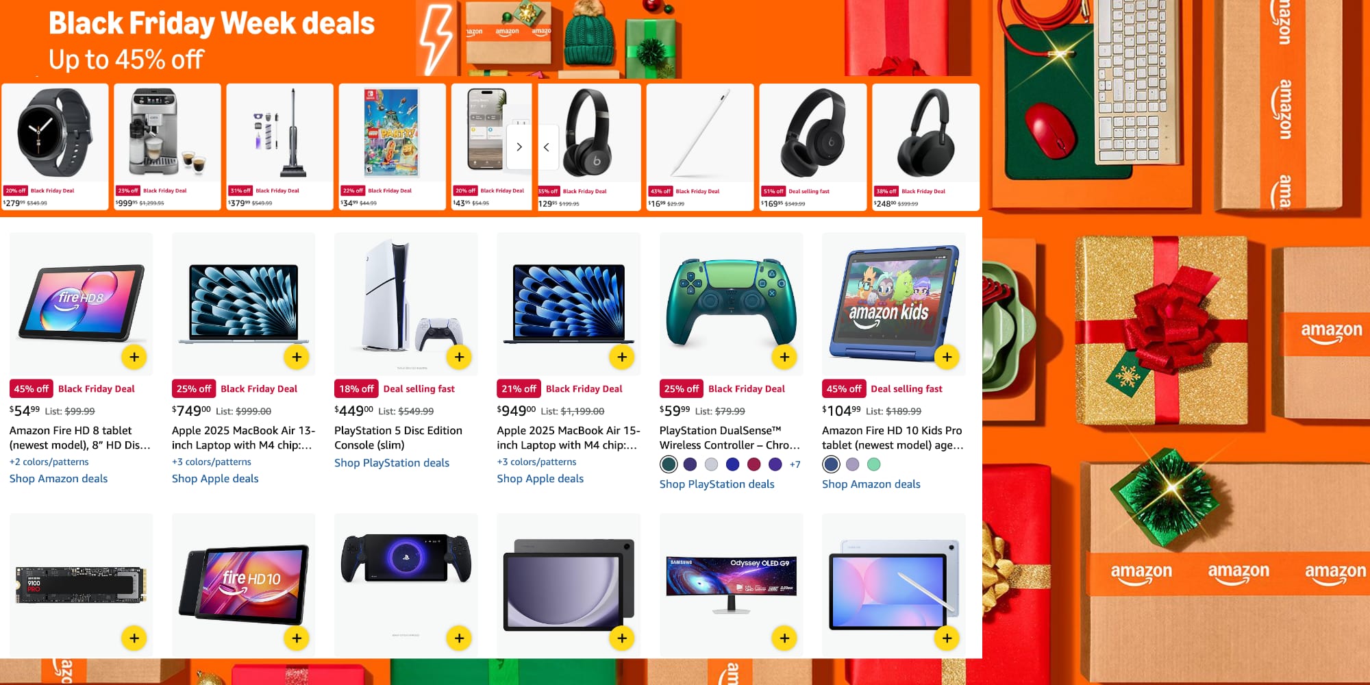 Amazon Thanksgiving day-Black Friday deals now live