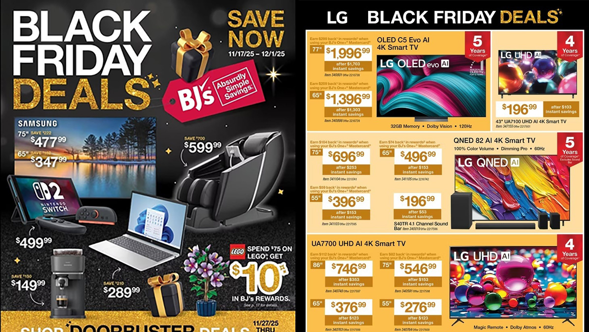 A advertisement for a black friday sale