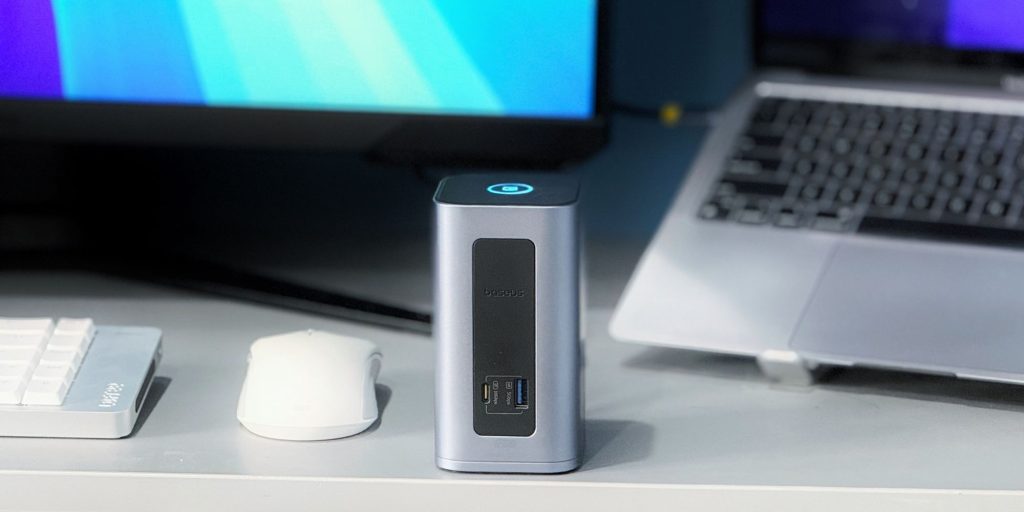 Image showing Baseus' Nomos NU1 Air Spacemate dock on a desk.