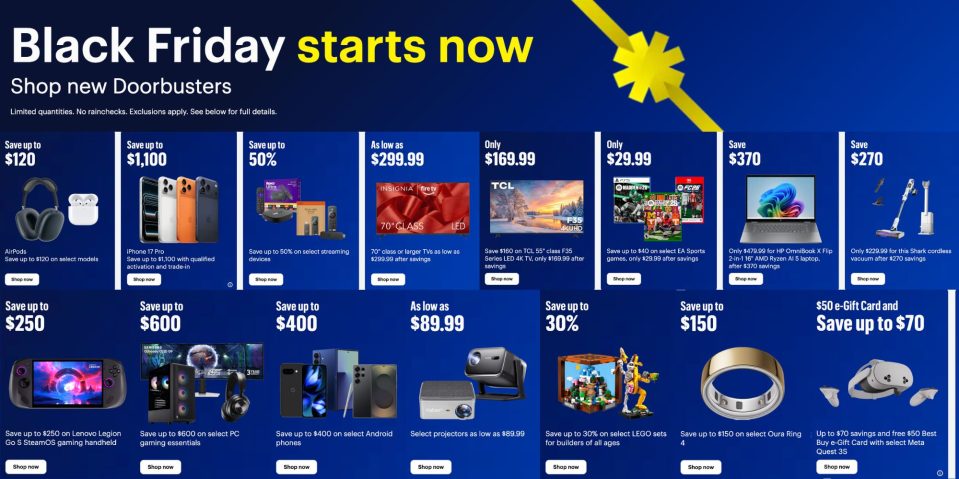 A screenshot of a blue and white website