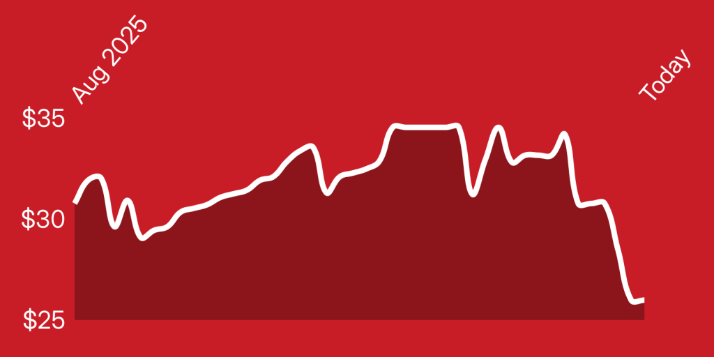 A line drawing of a mountain