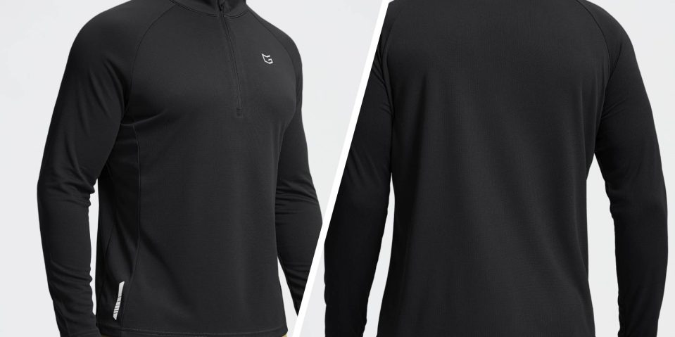 A man wearing a black shirt