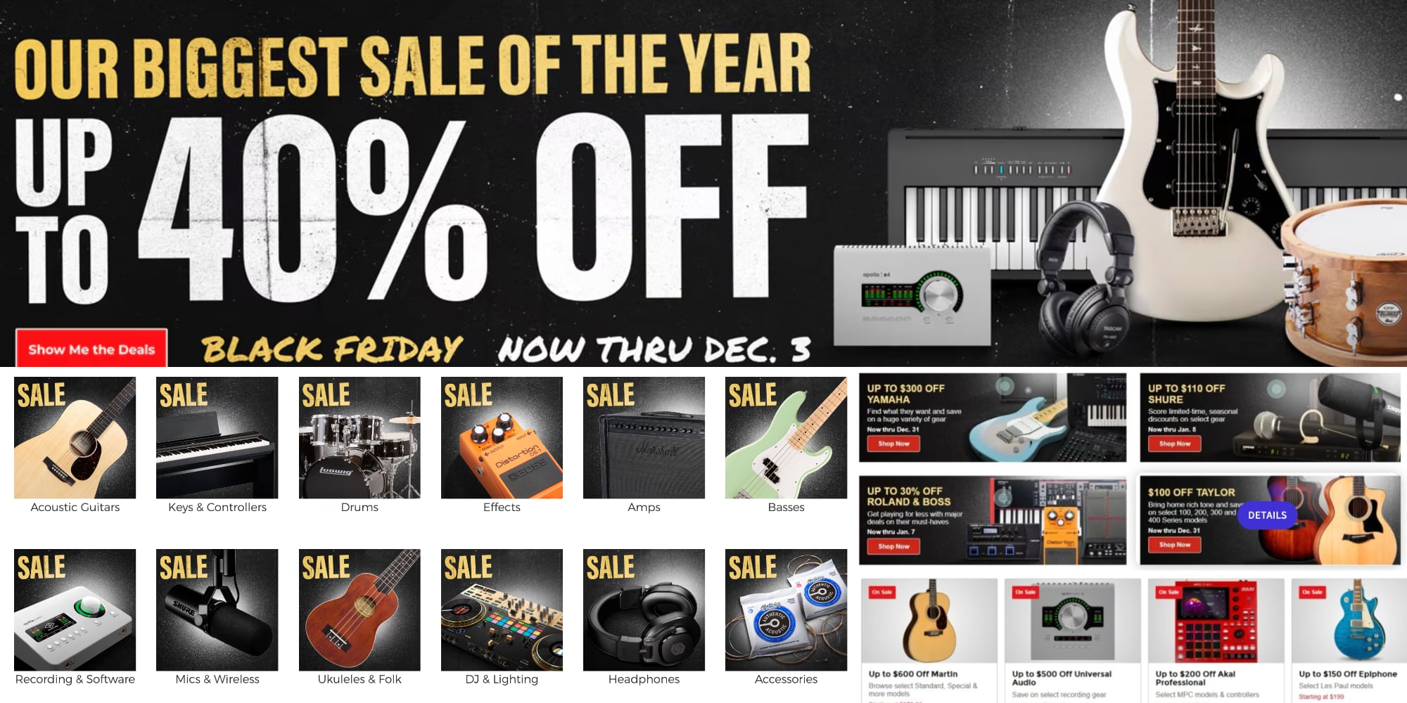 Guitar Center 2025 Black Friday sale now live