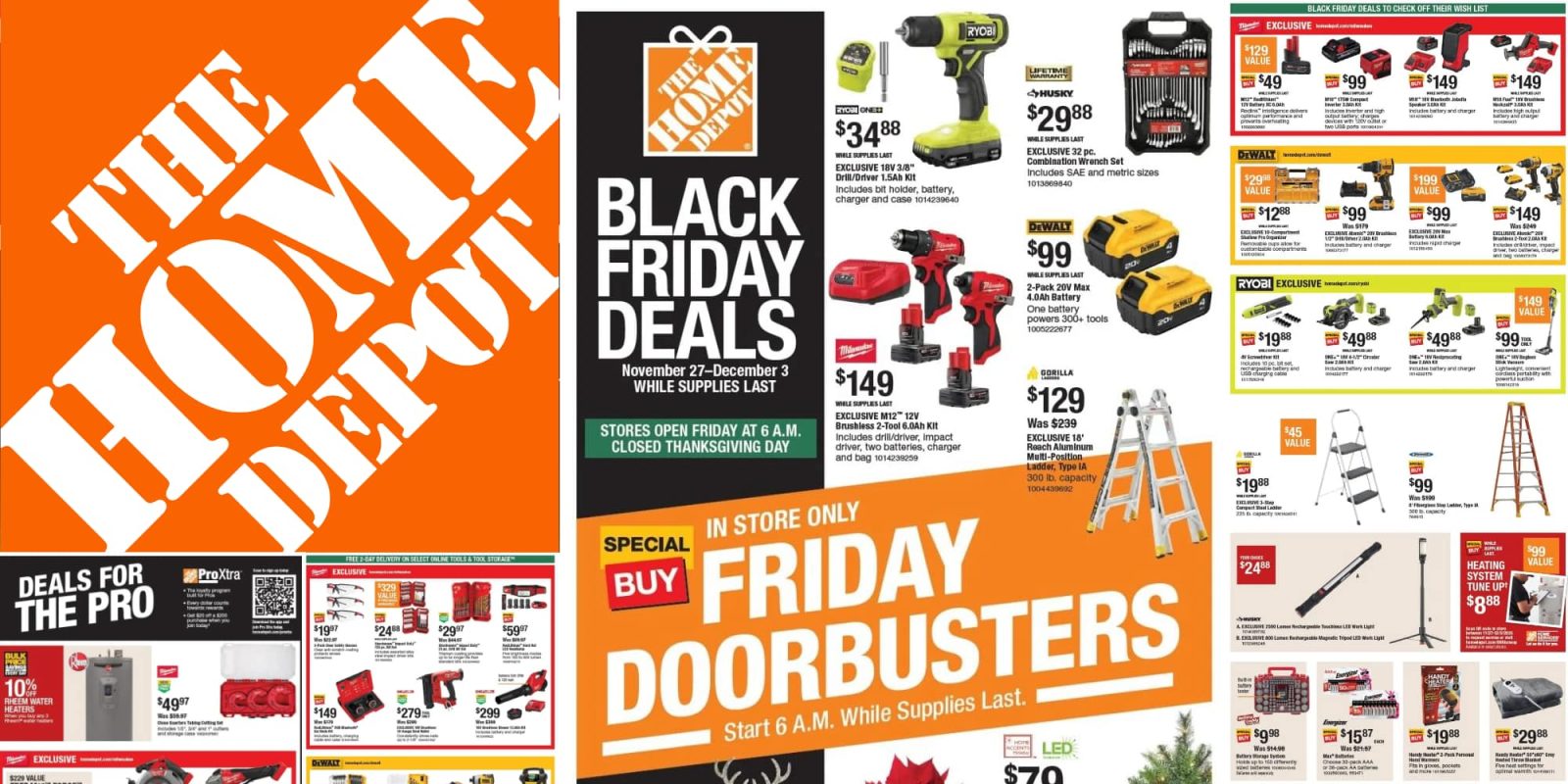 Home Depot Official 2025 main event Black Friday ad