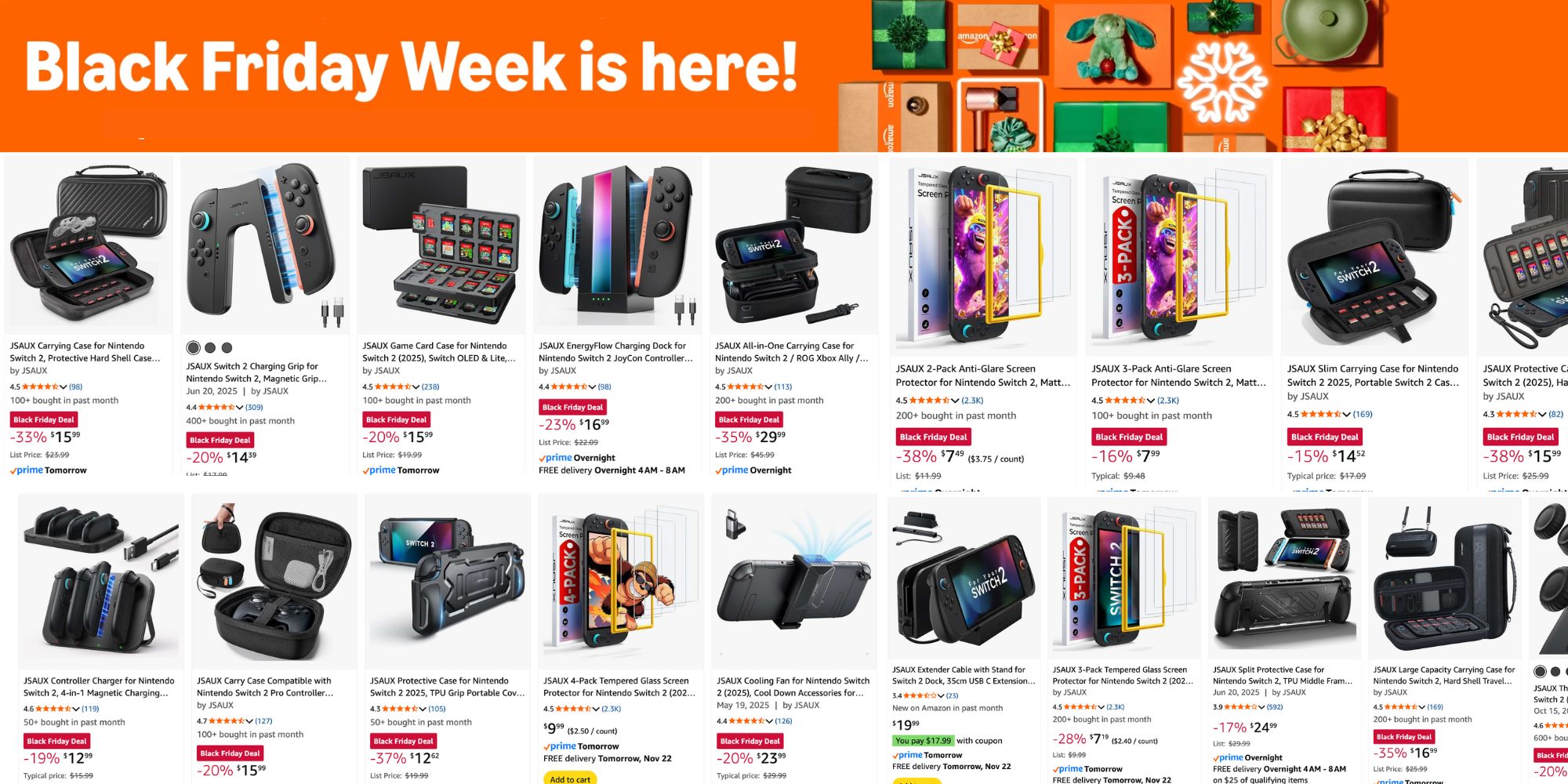 These JSAUX Nintendo Switch 2 accessories are up to 52% off for