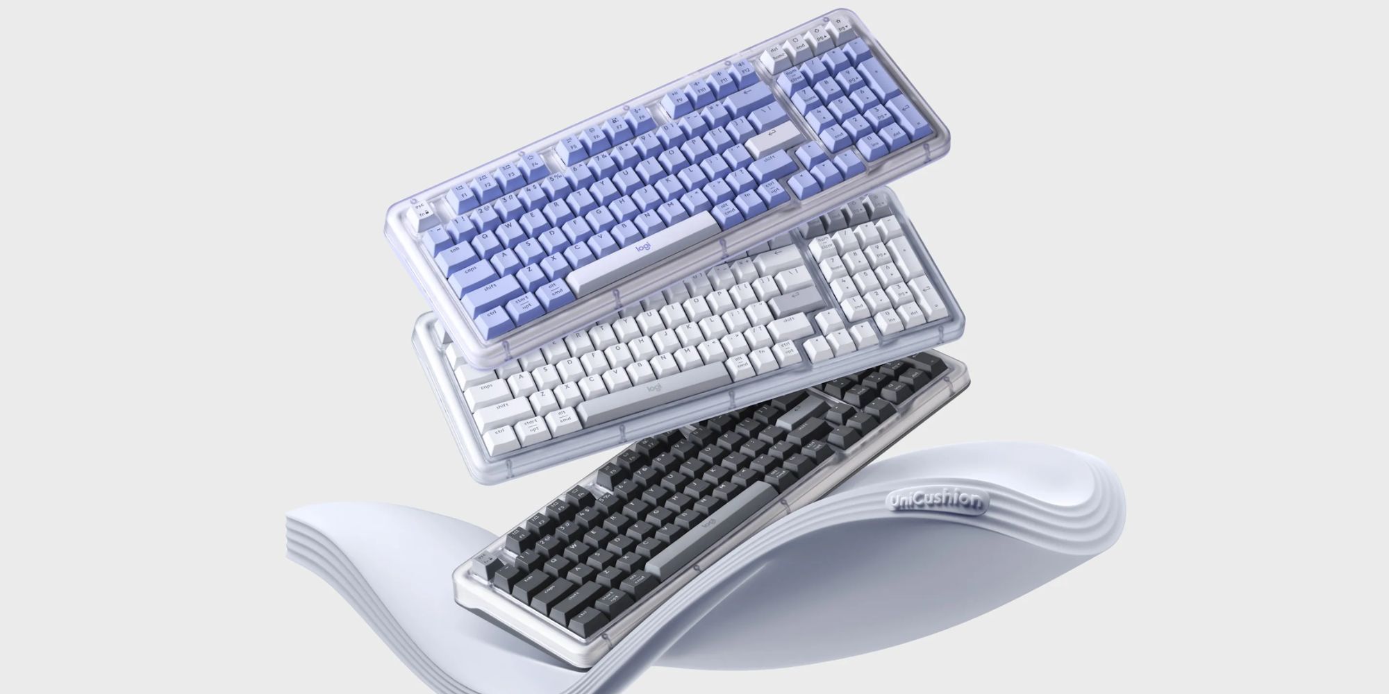 Logitech's new Alto Keys K98M keyboard with transparent shell