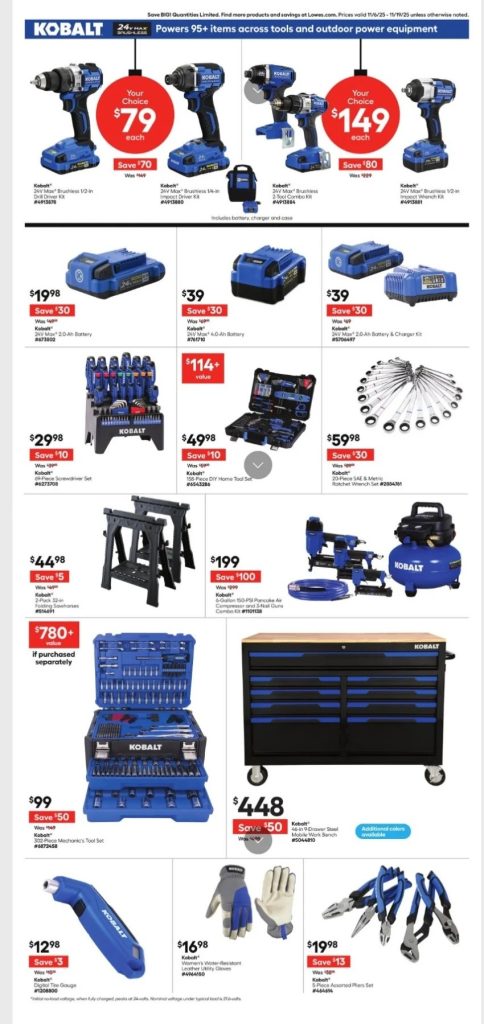 A page with a variety of tools