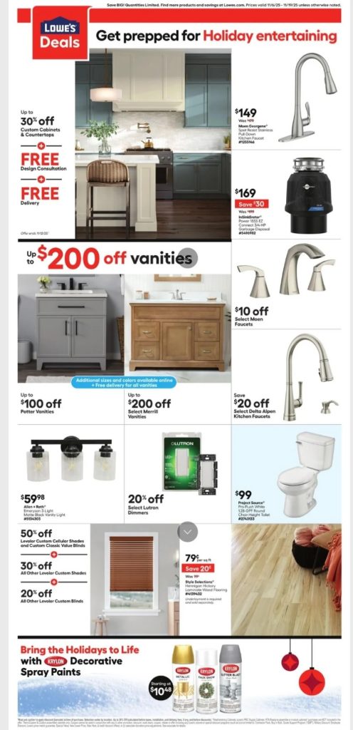 A advertisement for a bathroom