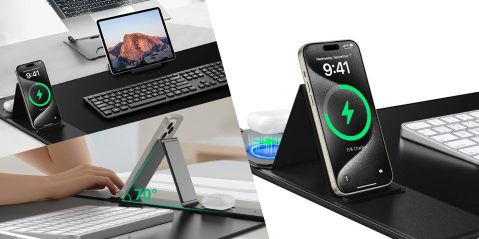 A collage of a phone and a keyboard