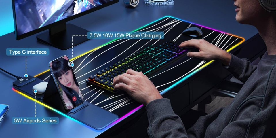 A person using a keyboard