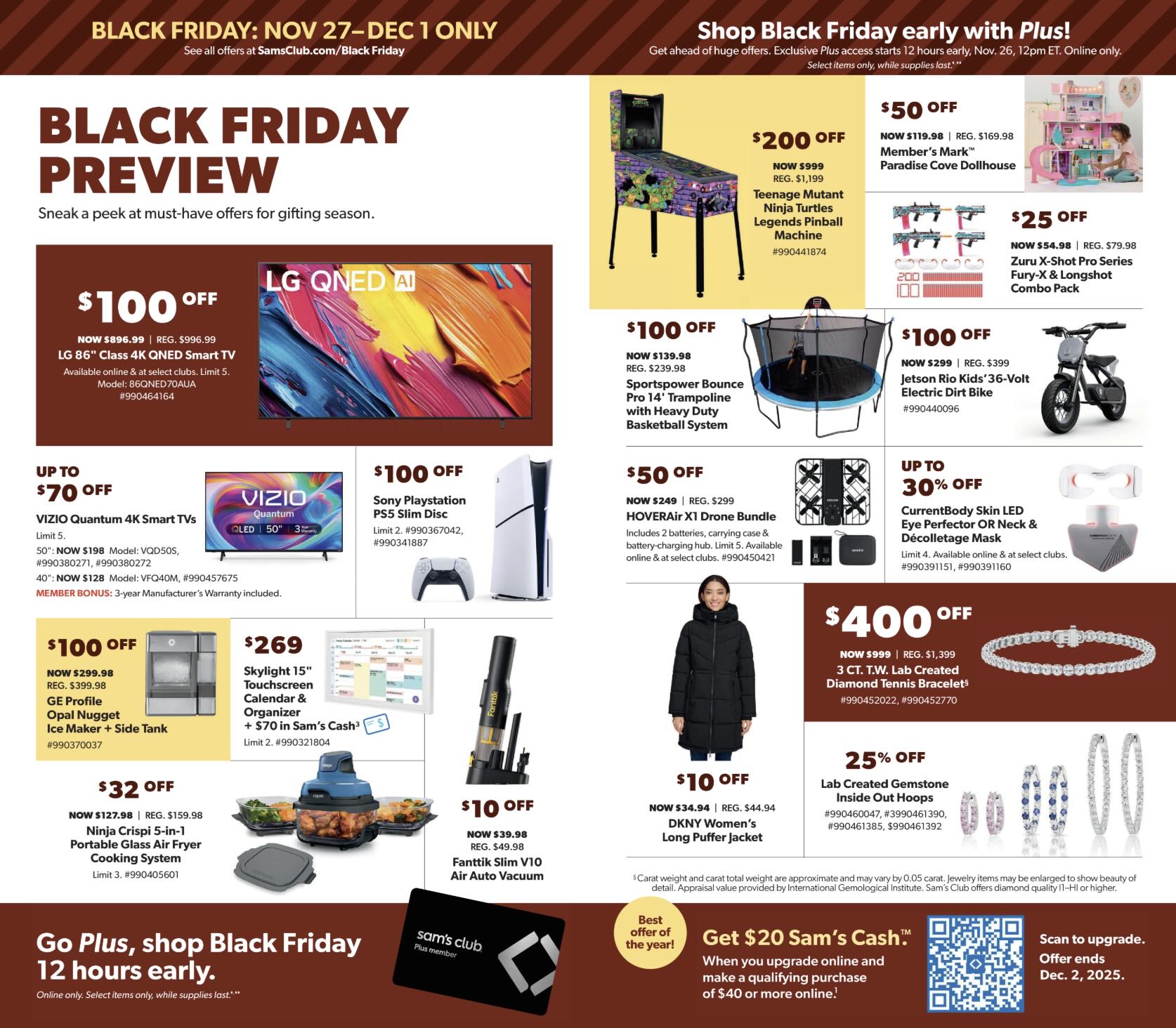 Here's the official 50-page Sam's Club 2025 Black Friday ad: Deals ...