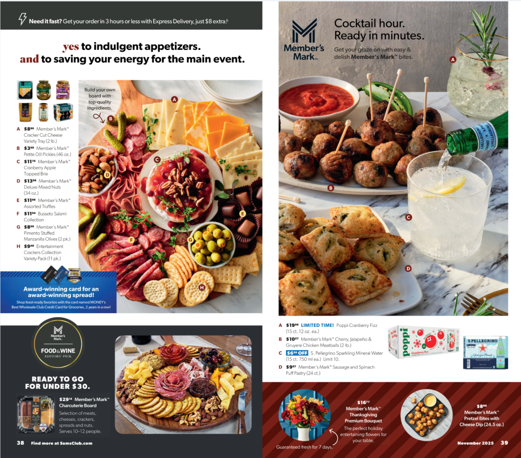 A screenshot of a menu