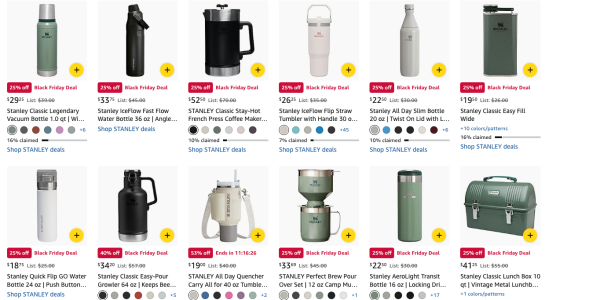 A screenshot of a store