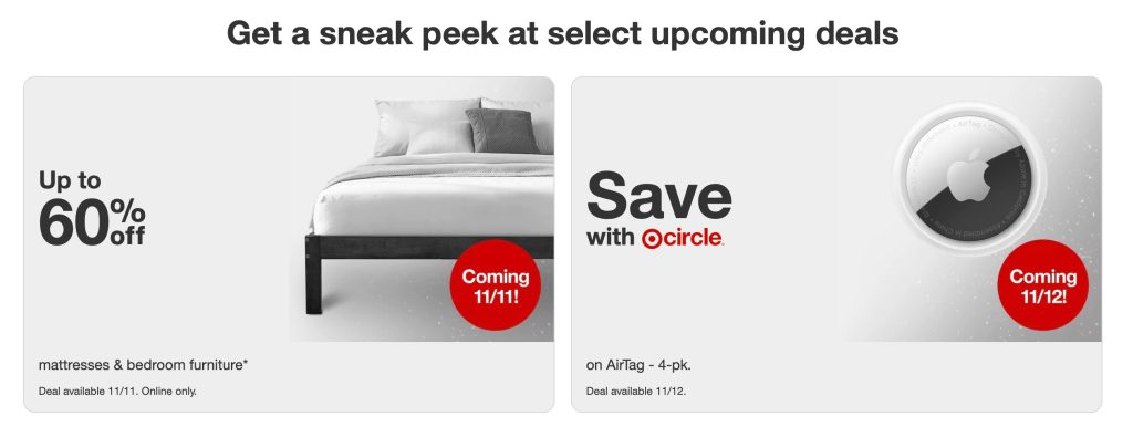 A bed with pillows and a sign