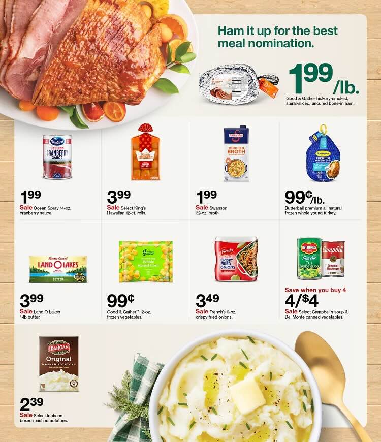 A advertisement for a grocery store