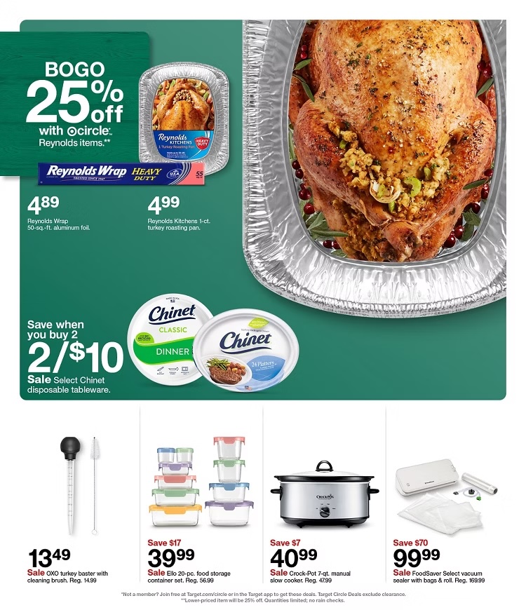 A poster of a turkey in a foil tray