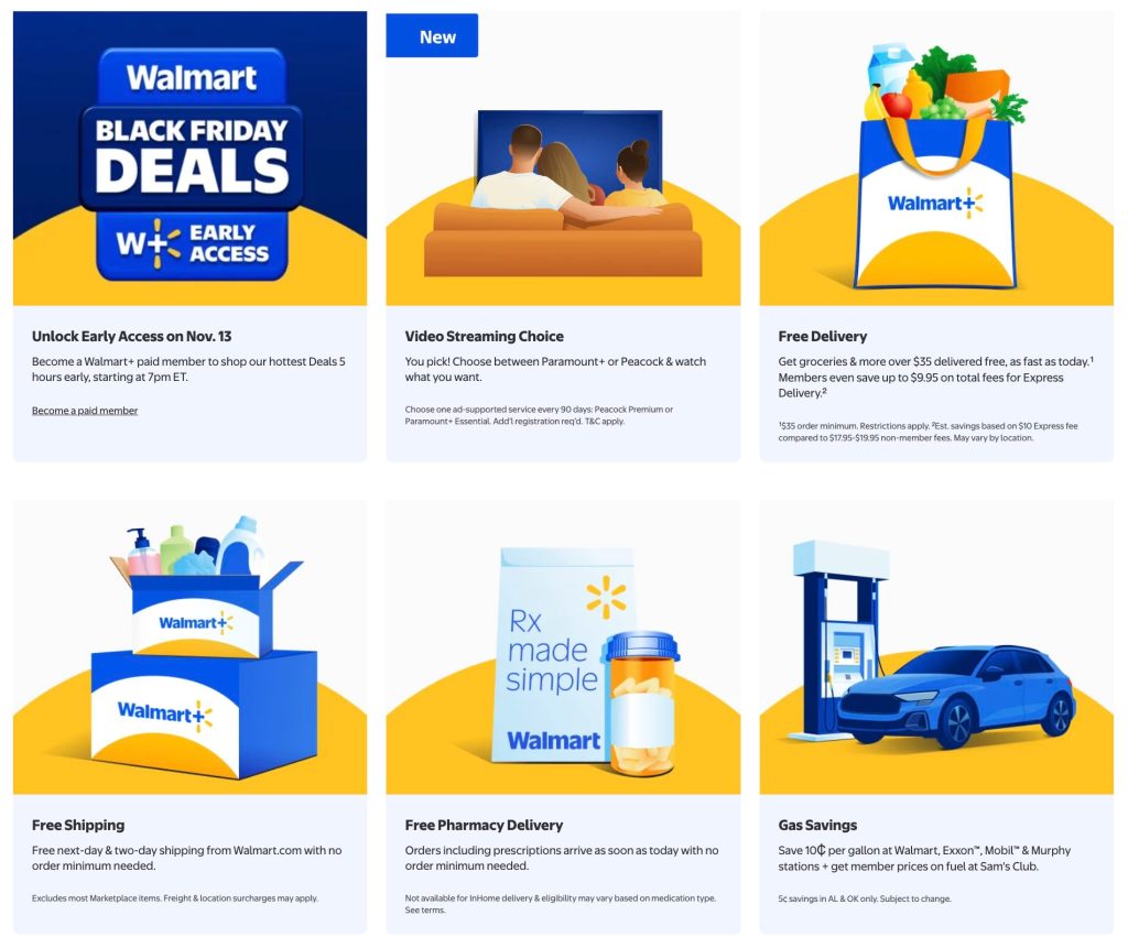 A collage of images of a store