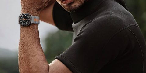 A man in a black shirt