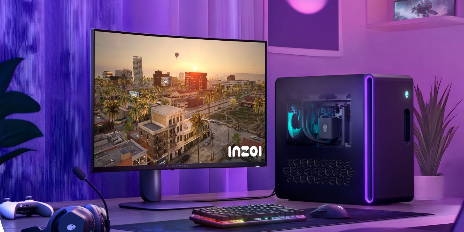 Image showing a render of Alienware's 32-inch gaming monitor.