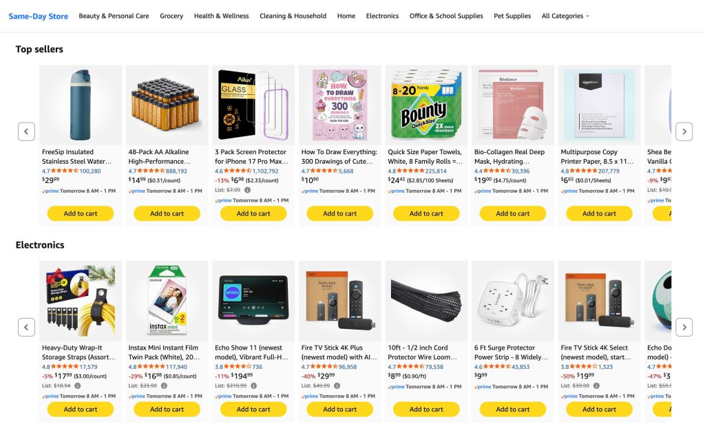 A screenshot of a website