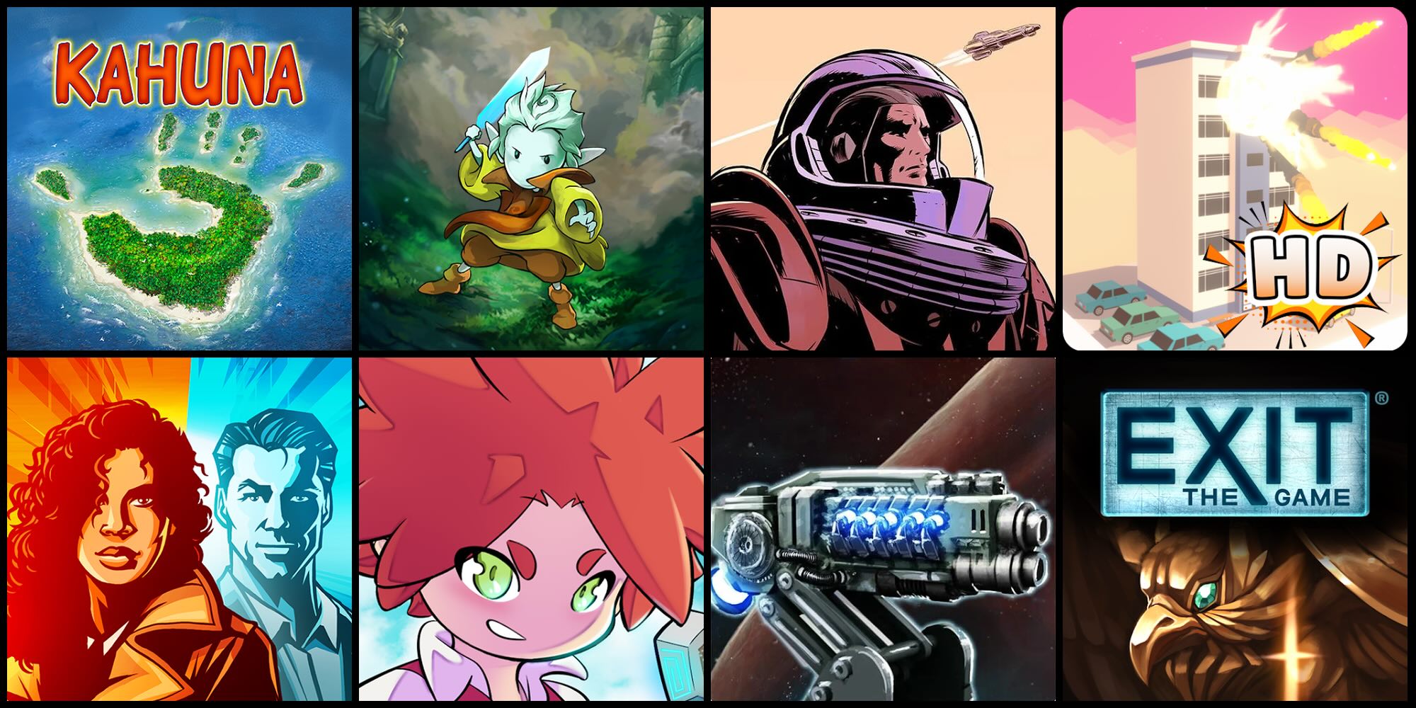 A collage of cartoon images