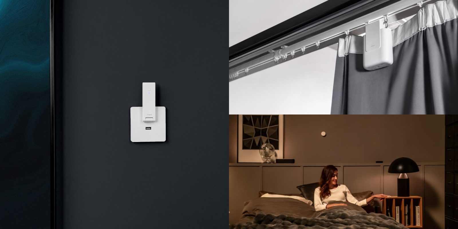 Image showing Aqara's smart home products.