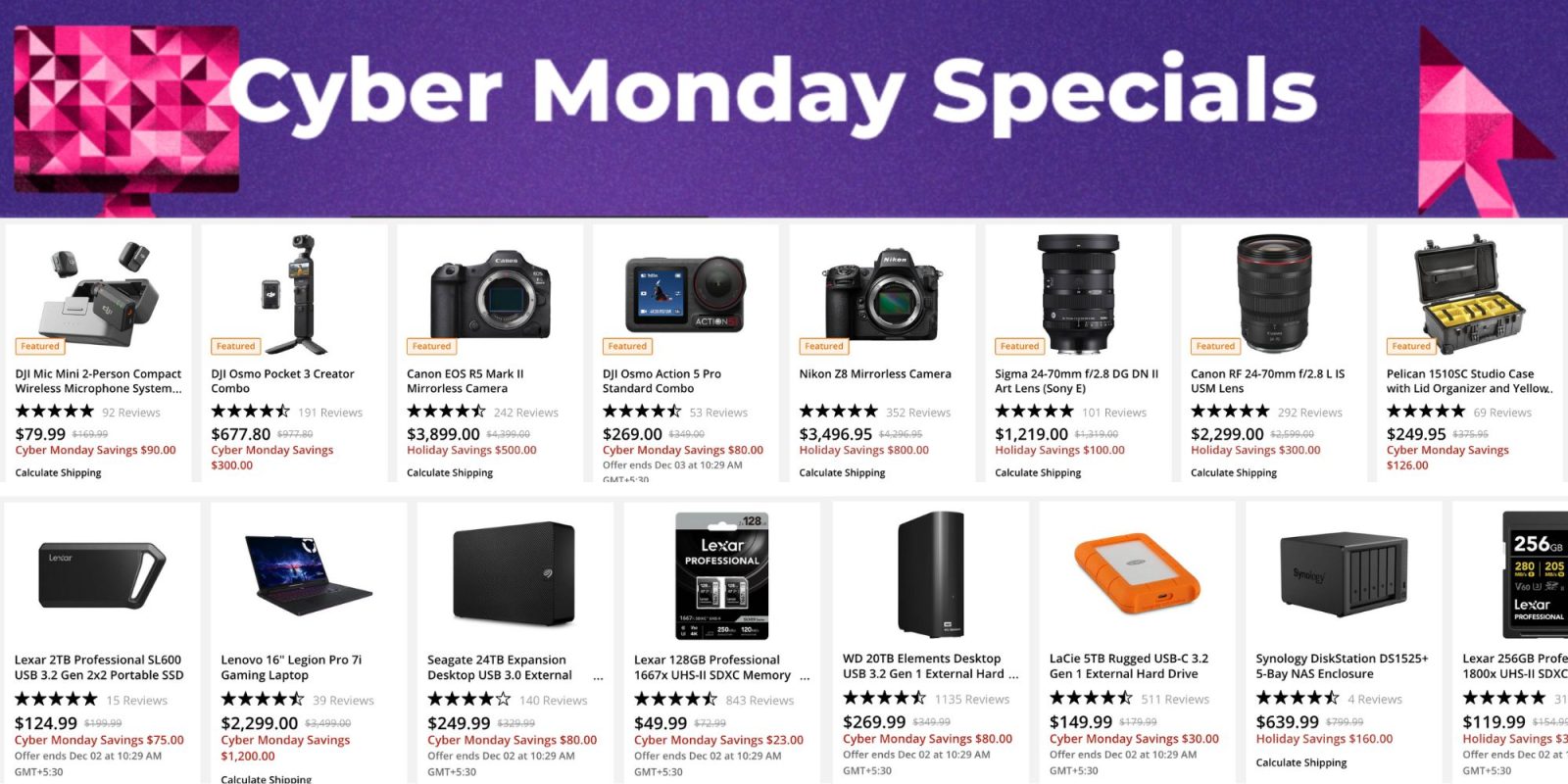 A screenshot of a website