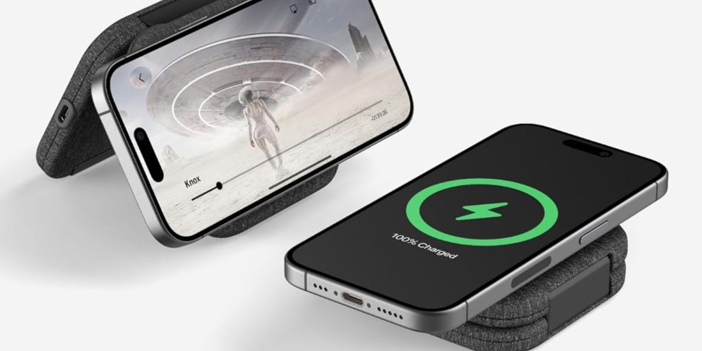 A cell phone next to a phone