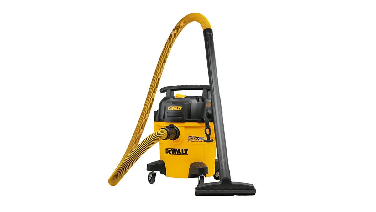 A yellow and black vacuum
