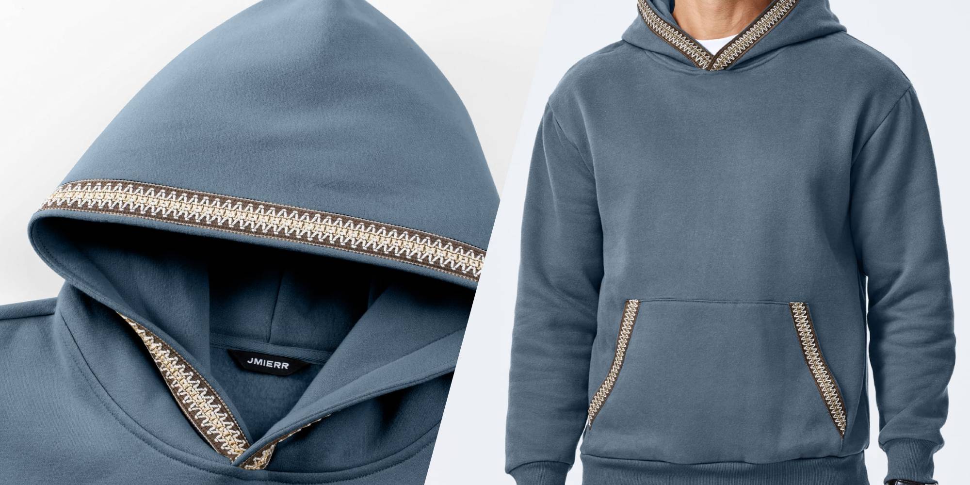 A close up of a hoodie