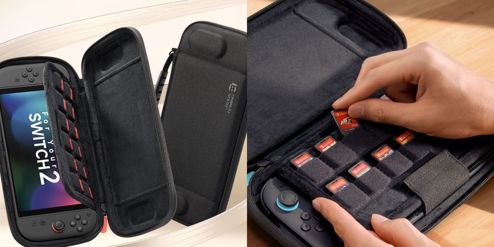 A hand holding a video game controller