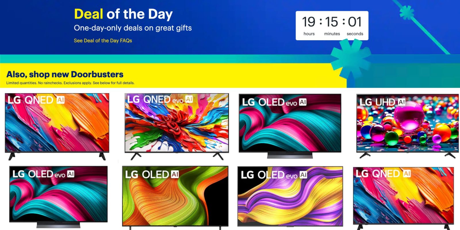 LG OLED TV sale-Best Buy holiday deal of the day
