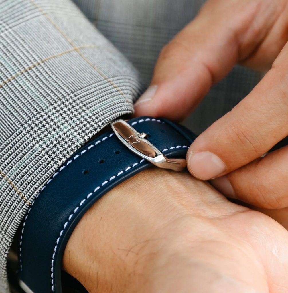 A person wearing a watch