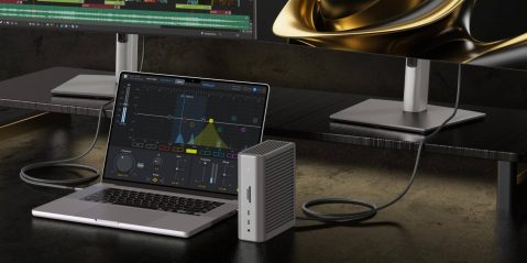 A laptop and a computer