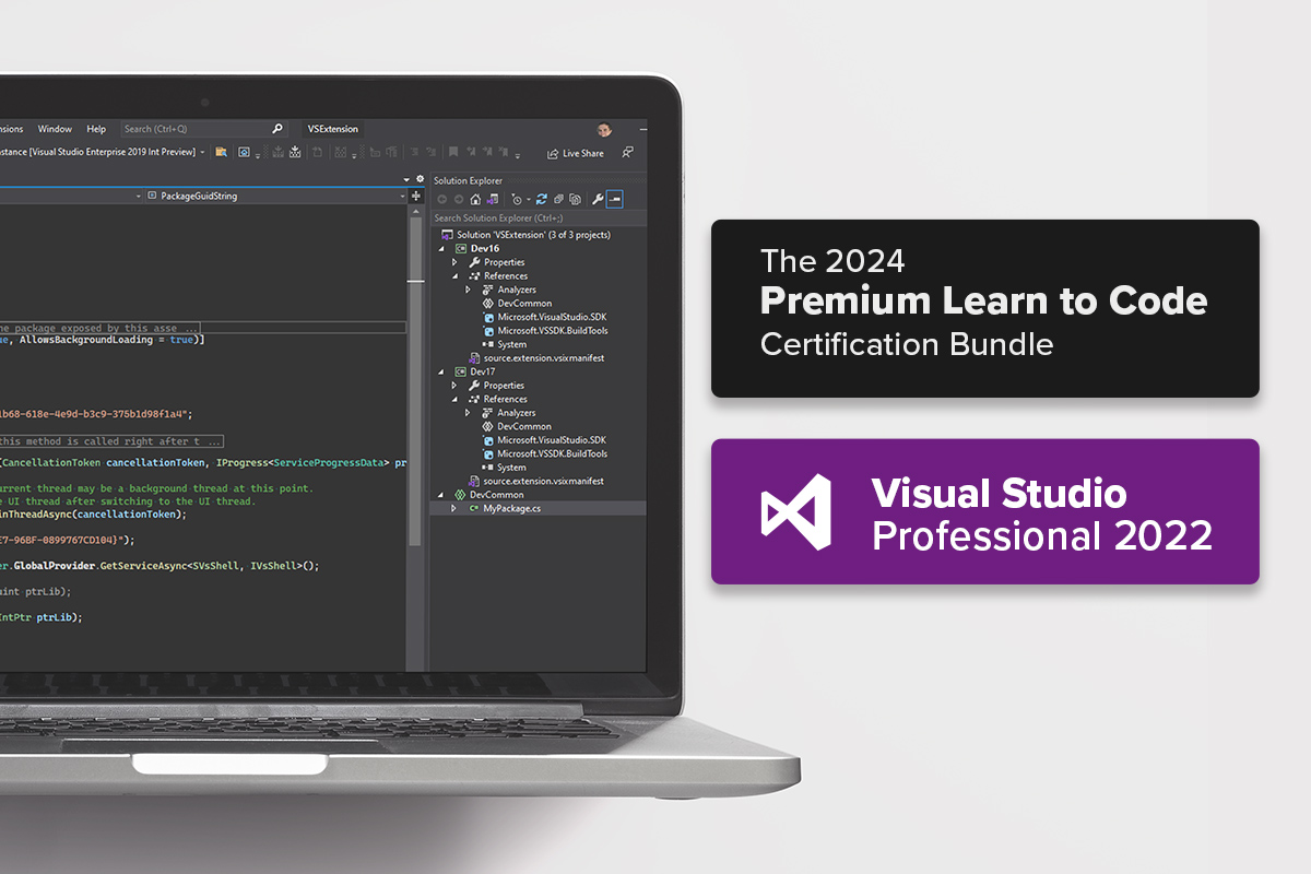 Get a lifetime of Microsoft Visual Studio Pro and a Certification Bundle at 98% off at $40