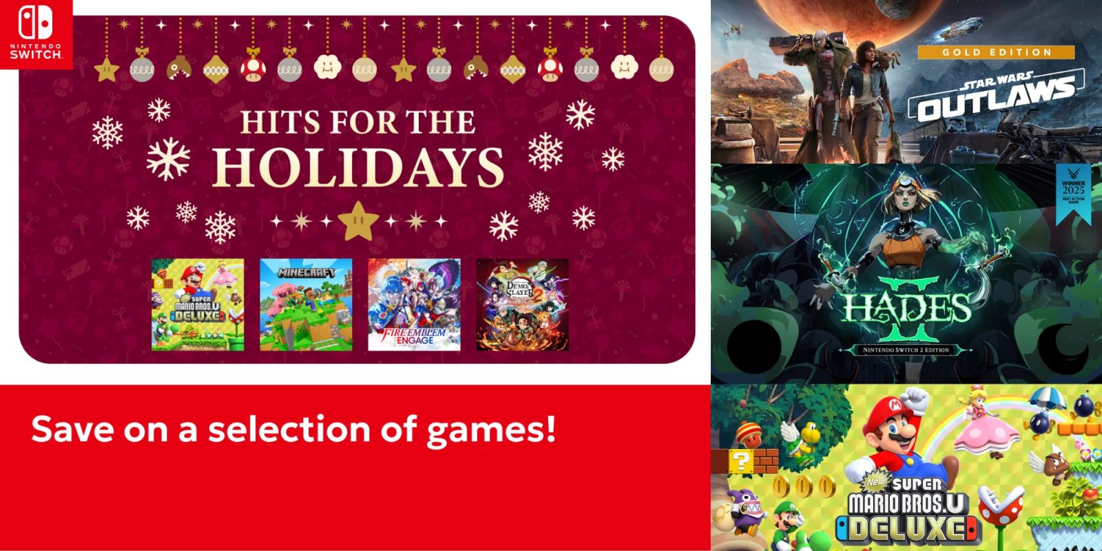 Nintendo Holiday game sale Hits Holidays