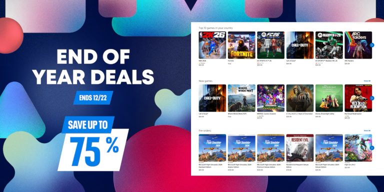 PlayStation End of Year sale 2025
