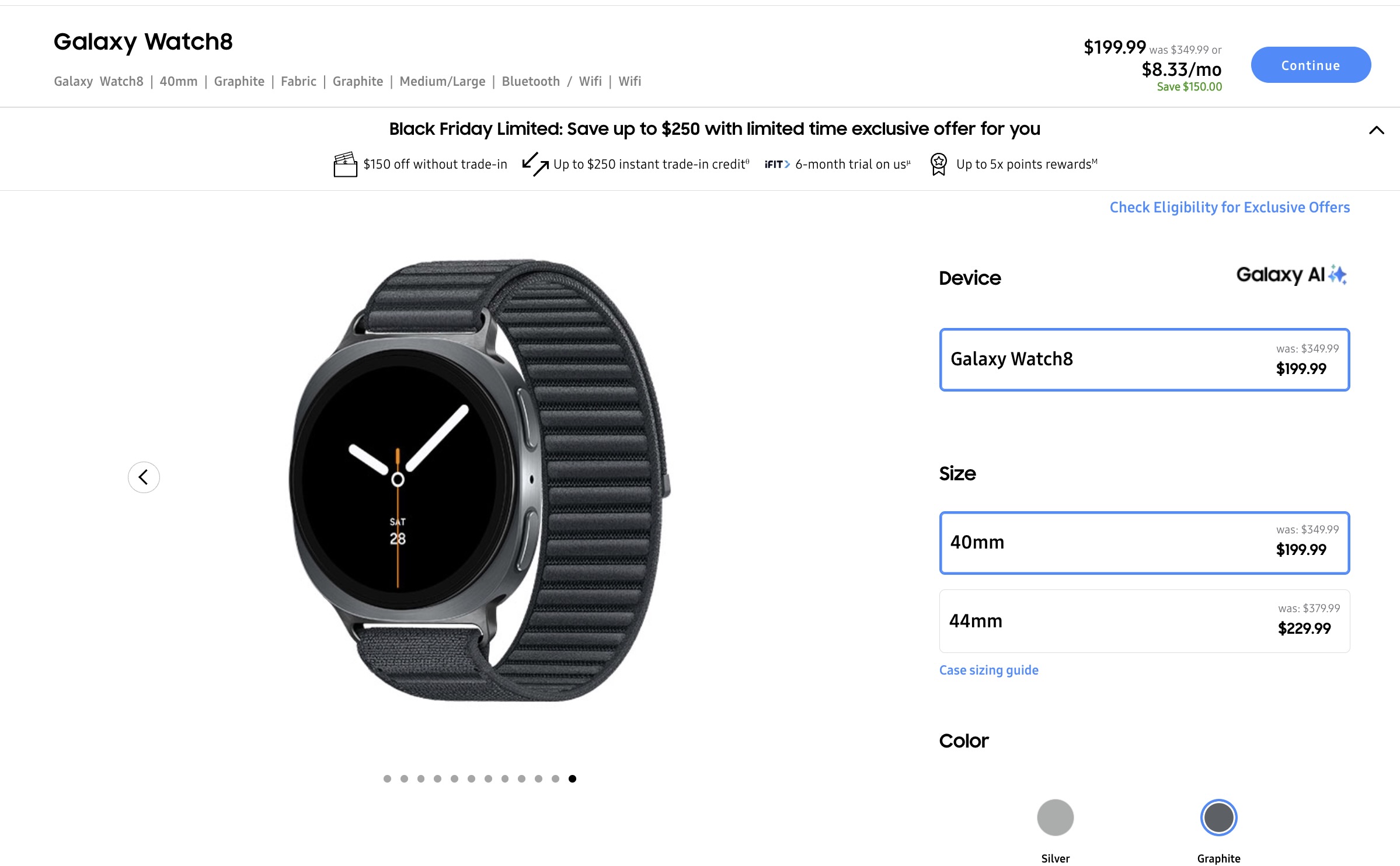 A screenshot of a watch