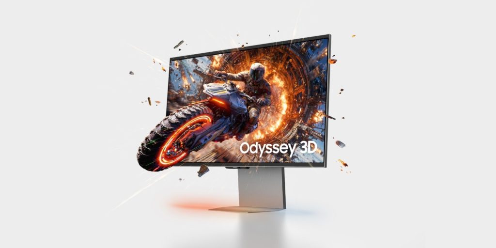 A computer screen with a motorcycle on it