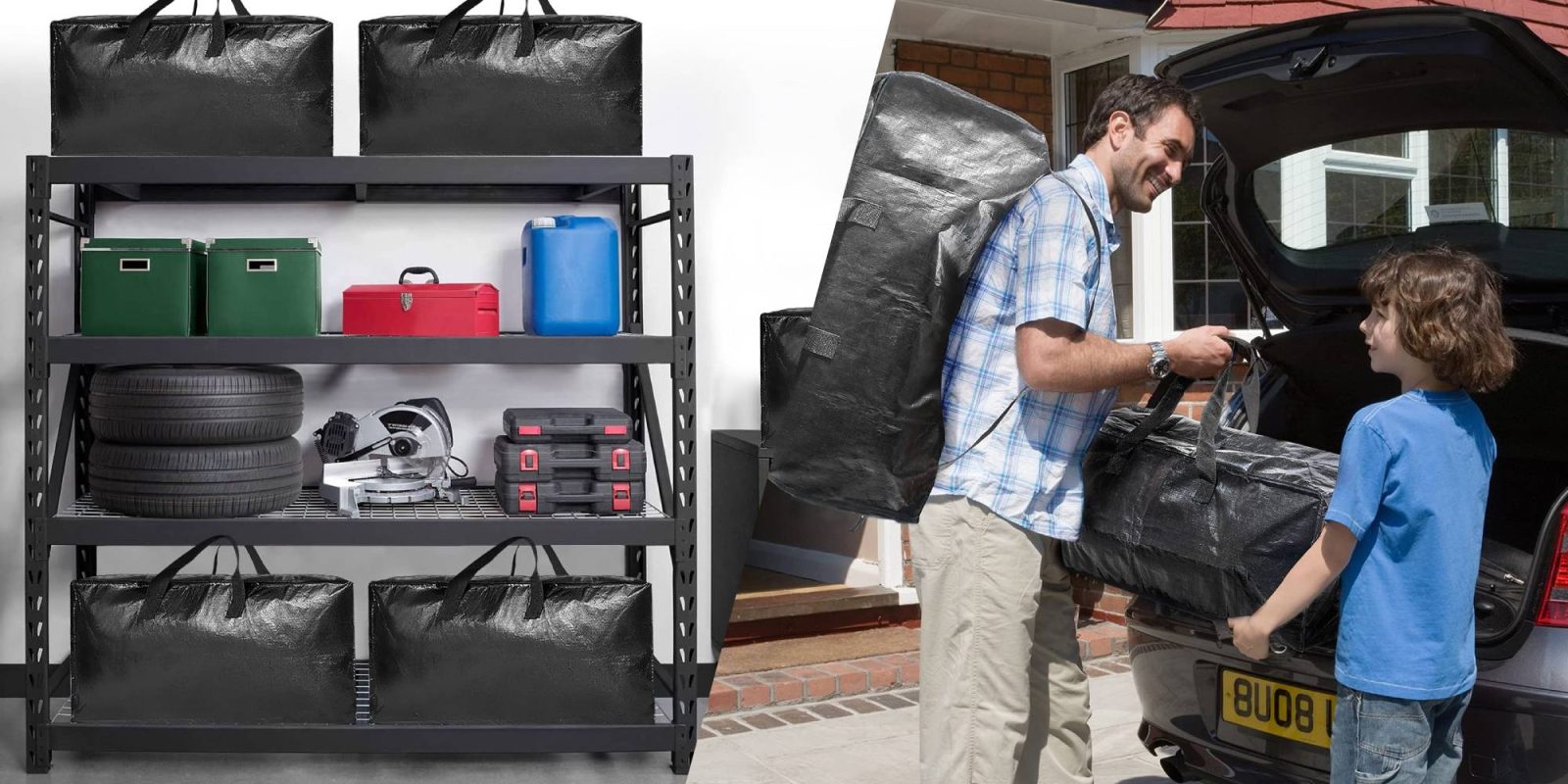 A man carrying a large bag